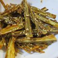 daikanon's cooksnap of when they made おつまみに ! 揚げごぼうの甘ダレ和え.