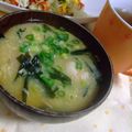 あーじん's cooksnap of when they made ふわふわ団子の味噌汁♪.