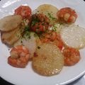 †まりにゃん†'s cooksnap of when they made 簡単♪えびと長芋（里芋）のバター醤油焼き.