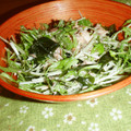 ふくろうみー's cooksnap of when they made さば缶とワカメと水菜のサラダ.