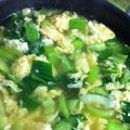 まゅま's cooksnap of when they made チンゲン菜と卵で中華風卵スープ.