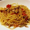 ノブカホ's cooksnap of when they made オイルサーディンとトマトのパスタ.