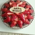 ＊shoco＊'s cooksnap of when they made 贅沢！チョコカスタードいちごタルト.