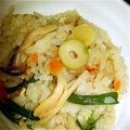 バターたっぷり's cooksnap of when they made 炊飯器で簡単山菜おこわ.