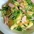 Yuzuksc's cooksnap of when they made 豆苗とハムのふわ玉炒め.
