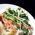とらさんまま♡'s cooksnap of when they made 菜の花とカニカマのすり胡麻入りマヨサラダ.