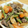 彩菜と藍のママ's cooksnap of when they made ゴボウと牛肉のほんのり味噌仕立ての旨煮♬.