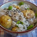レオン犬's cooksnap of when they made 栗☆枝豆☆ご飯.