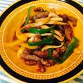 usaco3's cooksnap of when they made 簡単✿チンジャオロース風.