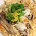 京兵衛's cooksnap of when they made トマトと牡蠣のゆず風味うどん/パスタでも.