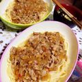 ありみゃ＊'s cooksnap of when they made ピリ辛！麻婆納豆の冷製パスタ.