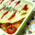 キョク's cooksnap of when they made うちのお子ちゃまオムライス.