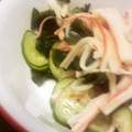 サトモユリア's cooksnap of when they made きゅうりとワカメの酢の物.
