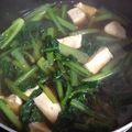ayuness's cooksnap of when they made 【農家のレシピ】小松菜と鶏肉のゴマ煮.