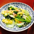 たたたたーさん's cooksnap of when they made チンゲン菜とカニカマのパパッと炒め❁.
