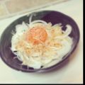 めぐみるく、's cooksnap of when they made 温泉たまごと新玉ねぎのサラダ.