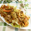 ぽにえ's cooksnap of when they made 我が家の焼きうどん♪～しょうゆ味～.