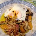 翔ちゃん心ちゃん's cooksnap of when they made かぼちゃとキノコとベーコンのソテー.