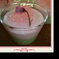 りろっちここっち's cooksnap of when they made レアチーズ サクラ 抹茶 ケーキ.