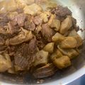 yumi_3's cooksnap of when they made 牛すじとこんにゃくの甘辛煮.