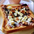 もちっこ橙色's cooksnap of when they made 粒あんとクリチと胡桃の塩ミルキートースト.