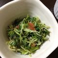 ポメちょん's cooksnap of when they made 水菜と梅干のシャキシャキ和え.