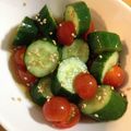 りんママ042's cooksnap of when they made ＊ミニトマトと胡瓜の酢の物＊.
