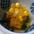 Licosama's cooksnap of when they made ✿かぼちゃととうもろこしのコンソメ煮✿.
