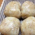 あやごんざれす's cooksnap of when they made めんつゆで△ごま入りおむすび△.