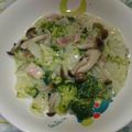 あずきちゃんのご飯。's cooksnap of when they made 白菜＆ブロッコリー＆しめじのクリーム煮.