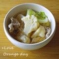 オレンジデイ's cooksnap of when they made カリフラワーと豚の煮物.