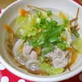 まぶたん's cooksnap of when they made コクうま〜❤揚げそうめんの汁そば.