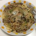 Mad＊Hatter's cooksnap of when they made 豚ばら肉・白菜入りあんかけパスタ.