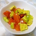 あーもこ's cooksnap of when they made アボカドとトマトの彩りサラダ.