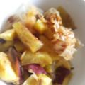 ☆しいたんママ☆'s cooksnap of when they made サツマイモのおかか和え☆レンジde弁当.