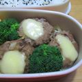 daikanon's cooksnap of when they made お弁当おかず❀マヨ照りチーズハンバーグ.