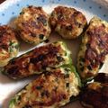 パフェうさこ's cooksnap of when they made ニラ入り鶏つくねのピーマン詰め♬.
