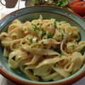 にゃあオクト's cooksnap of when they made ＊フィットチーネでたらこバター＊.
