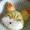 北風11's cooksnap of when they made フォッコの立体おにぎりポケモンキャラ弁当.