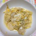 sahaaya's cooksnap of when they made フライパンで作る！ささみを使った親子丼.