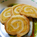 やすにしこ's cooksnap of when they made 冷凍パイシートとさつまいもで♪渦巻きパイ.