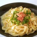 りりゆうじーん's cooksnap of when they made 2つの隠し味！濃厚♡明太クリームパスタ.
