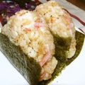 Satoco❋'s cooksnap of when they made 天むす風味のおにぎり（エビ天）.