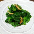 ポキコちゃん's cooksnap of when they made 大根葉とさくら海老のごま油炒め.