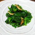 ポキコちゃん's cooksnap of when they made 大根葉とさくら海老のごま油炒め.