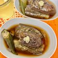 ★kokomama★'s cooksnap of when they made 茄子の揚げ煮オクラ入り♬トロトロ♬.