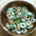 chie-zou88's cooksnap of when they made ちくわときゅうりのゴママヨ和え.