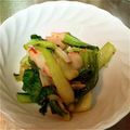 まぁえよぉし's cooksnap of when they made チンゲン菜とカニカマのパパッと炒め❁.
