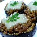 さくらこだよ。's cooksnap of when they made 米なすのピリ辛肉味噌チーズ焼き.