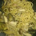 ダックスまろ's cooksnap of when they made ＊＊なすとしめじと鶏肉の細切りパスタ＊＊.